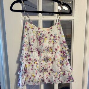 Anthro Floral Layered Women's Top - Size XS